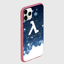 Чехол iPhone 11 Pro матовый Half life зимний стиль, цвет: 3D-малиновый — фото 2