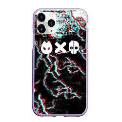 Чехол iPhone 11 Pro матовый Love death & robots strom, цвет: 3D-светло-сиреневый