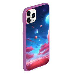 Чехол iPhone 11 Pro матовый Красный лес, цвет: 3D-фиолетовый — фото 2