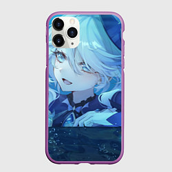 Чехол iPhone 11 Pro матовый Genshin Impact Furina happy
