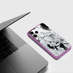 Чехол iPhone 11 Pro матовый Sousou no Frieren, цвет: 3D-фиолетовый — фото 2
