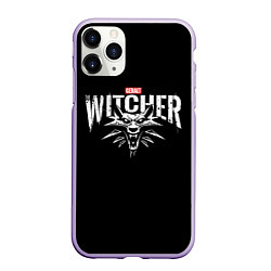 Чехол iPhone 11 Pro матовый Geralt the Witcher, цвет: 3D-светло-сиреневый