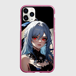 Чехол iPhone 11 Pro матовый Цзиньлю - Honkai, цвет: 3D-малиновый
