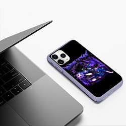 Чехол iPhone 11 Pro матовый Бачира - Блю Лок, цвет: 3D-светло-сиреневый — фото 2