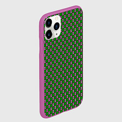 Чехол iPhone 11 Pro матовый Драконий шестигранник, цвет: 3D-фиолетовый — фото 2