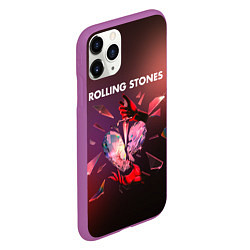 Чехол iPhone 11 Pro матовый Hackney diamonds - Rolling Stones, цвет: 3D-фиолетовый — фото 2