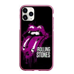 Чехол iPhone 11 Pro матовый The Rolling Stones - lips