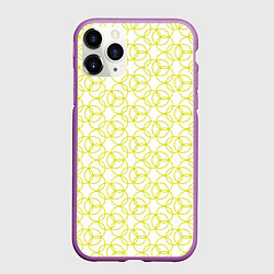Чехол iPhone 11 Pro матовый Круговой узор