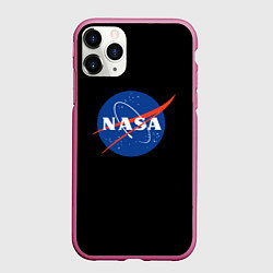 Чехол iPhone 11 Pro матовый NASA logo space