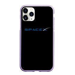 Чехол iPhone 11 Pro матовый NASA space usa, цвет: 3D-светло-сиреневый