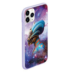 Чехол iPhone 11 Pro матовый Nefertiti is from another planet, цвет: 3D-светло-сиреневый — фото 2