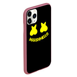 Чехол iPhone 11 Pro матовый Christopher Comstock yellow logo, цвет: 3D-малиновый — фото 2