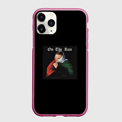 Чехол iPhone 11 Pro матовый Alblak 52 - On the run, цвет: 3D-малиновый