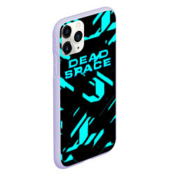 Чехол iPhone 11 Pro матовый Dead space айзек стиль неоновая броня, цвет: 3D-светло-сиреневый — фото 2