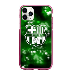 Чехол iPhone 11 Pro матовый Barcelona боке текстура поле, цвет: 3D-малиновый