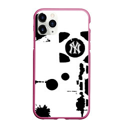 Чехол iPhone 11 Pro матовый New York yankees - baseball team pattern