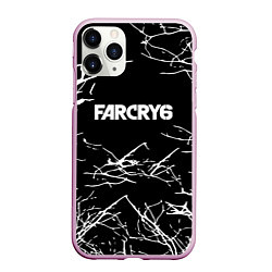 Чехол iPhone 11 Pro матовый Farcry ночь деревья гейм, цвет: 3D-розовый