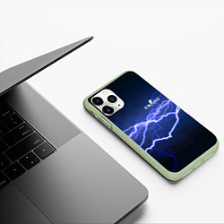 Чехол iPhone 11 Pro матовый Counter Strike - lightning, цвет: 3D-салатовый — фото 2