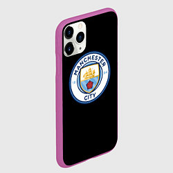 Чехол iPhone 11 Pro матовый Манчестер Сити fc, цвет: 3D-фиолетовый — фото 2
