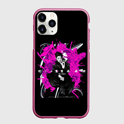 Чехол iPhone 11 Pro матовый Просто Сугуру Гето, цвет: 3D-малиновый