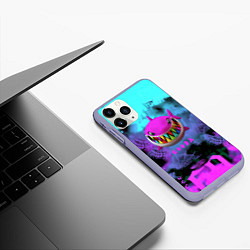 Чехол iPhone 11 Pro матовый 6ix9ine neon, цвет: 3D-светло-сиреневый — фото 2
