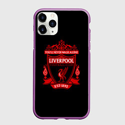 Чехол iPhone 11 Pro матовый Ливерпуль фк клуб