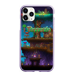 Чехол iPhone 11 Pro матовый Terraria big tree