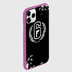 Чехол iPhone 11 Pro матовый Rainbow six шутер гейм, цвет: 3D-фиолетовый — фото 2