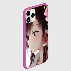 Чехол iPhone 11 Pro матовый Touhou Project Рейму Cute, цвет: 3D-фиолетовый — фото 2