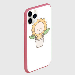 Чехол iPhone 11 Pro матовый Chippi Twins для него, цвет: 3D-малиновый — фото 2