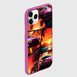 Чехол iPhone 11 Pro матовый GTA style art, цвет: 3D-фиолетовый — фото 2