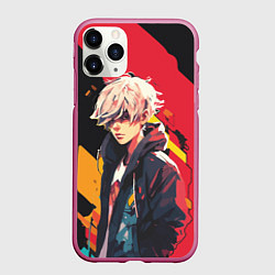 Чехол iPhone 11 Pro матовый Стильный парниша