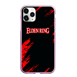 Чехол iPhone 11 Pro матовый Elden ring краски текстура, цвет: 3D-розовый