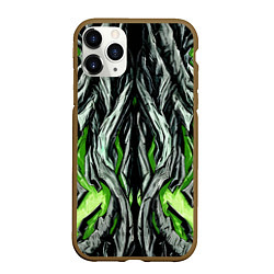 Чехол iPhone 11 Pro матовый Камень и зелёная энергия