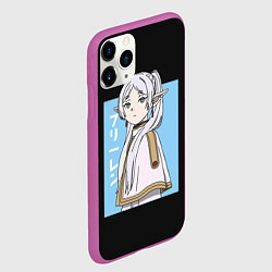Чехол iPhone 11 Pro матовый Фрирен арт, цвет: 3D-фиолетовый — фото 2