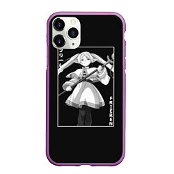 Чехол iPhone 11 Pro матовый Frieren waifu, цвет: 3D-фиолетовый