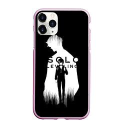 Чехол iPhone 11 Pro матовый Solo Leveling Sung Jin Woo LevelUp, цвет: 3D-розовый