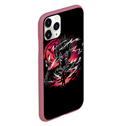 Чехол iPhone 11 Pro матовый Dragon Ball - Vegeta, цвет: 3D-малиновый — фото 2