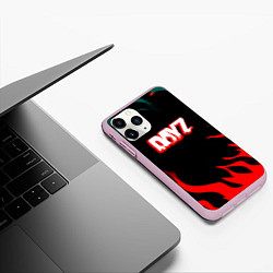 Чехол iPhone 11 Pro матовый Dayz flame, цвет: 3D-розовый — фото 2