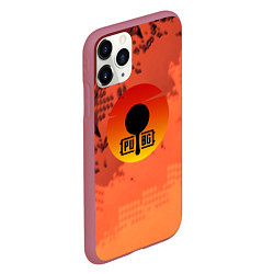 Чехол iPhone 11 Pro матовый PUBG game orange, цвет: 3D-малиновый — фото 2