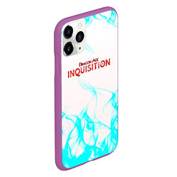 Чехол iPhone 11 Pro матовый Dragon age flame, цвет: 3D-фиолетовый — фото 2