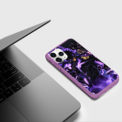 Чехол iPhone 11 Pro матовый Song Jin-Woo - final form, цвет: 3D-фиолетовый — фото 2