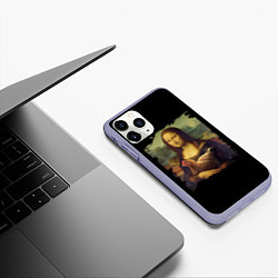 Чехол iPhone 11 Pro матовый Mona Chicken Liza, цвет: 3D-светло-сиреневый — фото 2