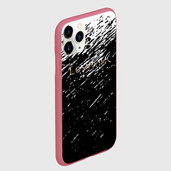 Чехол iPhone 11 Pro матовый Lostark текстура краски, цвет: 3D-малиновый — фото 2