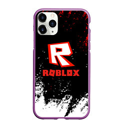 Чехол iPhone 11 Pro матовый Roblox текстура мобайл, цвет: 3D-фиолетовый