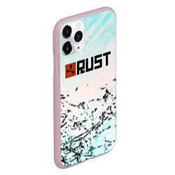 Чехол iPhone 11 Pro матовый Rust game текстура, цвет: 3D-розовый — фото 2