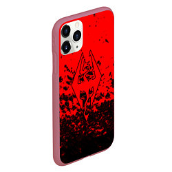 Чехол iPhone 11 Pro матовый The elder scrolls краски, цвет: 3D-малиновый — фото 2