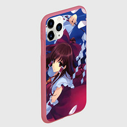 Чехол iPhone 11 Pro матовый Touhou Project Рейму милая, цвет: 3D-малиновый — фото 2