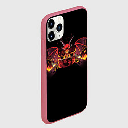 Чехол iPhone 11 Pro матовый Дракон мастер - DnD, цвет: 3D-малиновый — фото 2