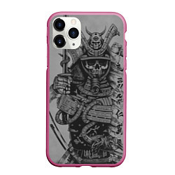 Чехол iPhone 11 Pro матовый Demonic samurai